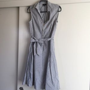 Jones & Co Seersucker Collared Dress